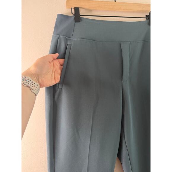 Athleta Endless High Rise Pant Eden Dark Teal Stretch Travel Elevated Casual 10 - Picture 5 of 10